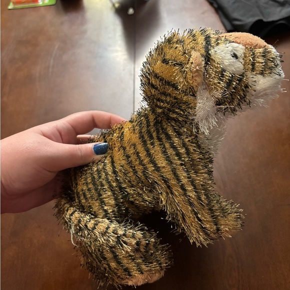 GANZ Furry Tiger Striped Plush Toy - Picture 2 of 7